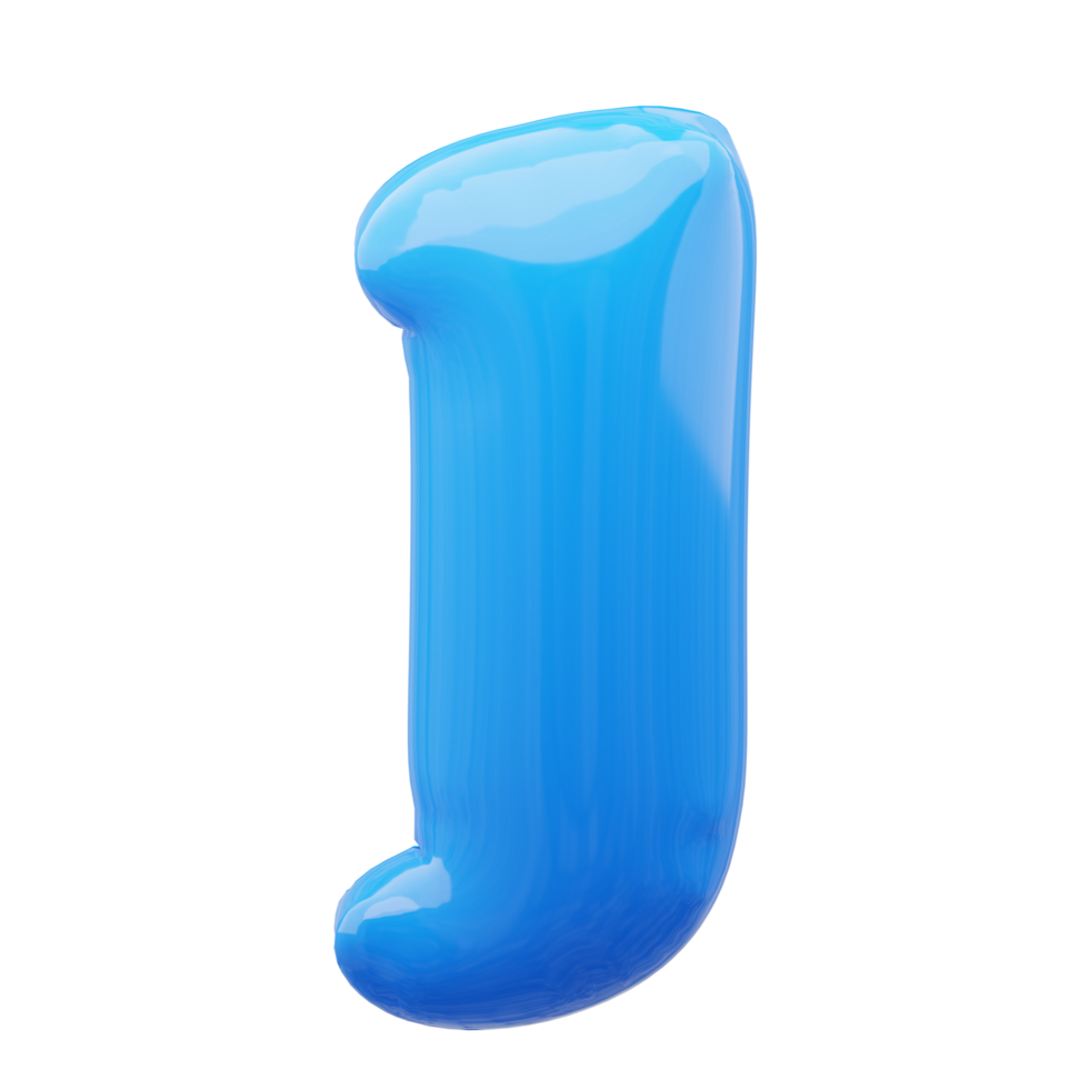 3D alphabet balloon png
