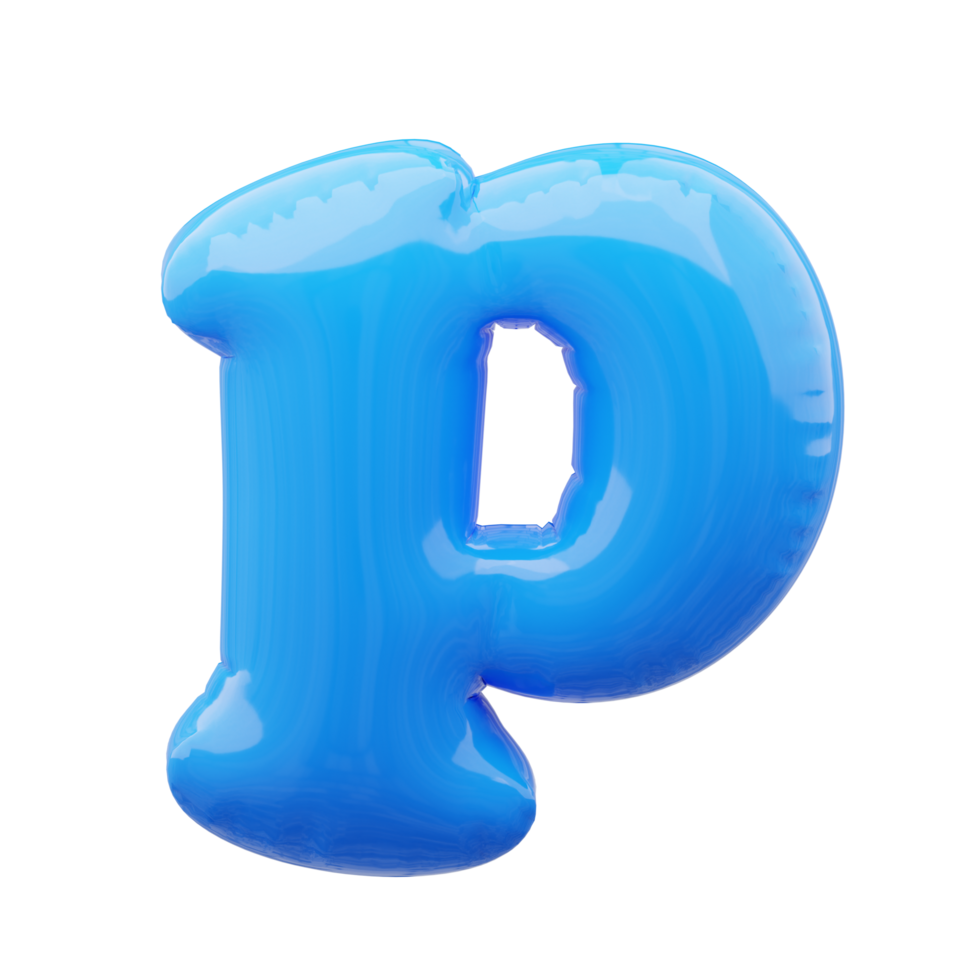 3d alfabet ballon png