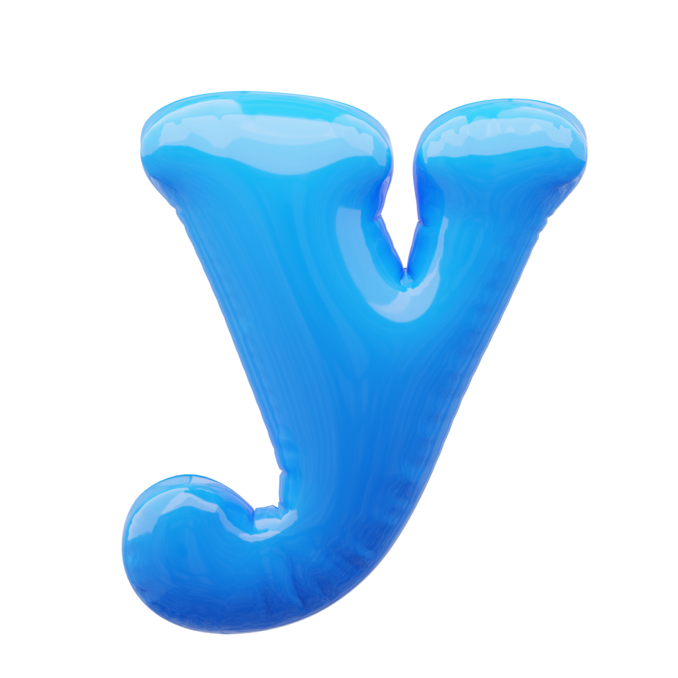 3D alphabet balloon png