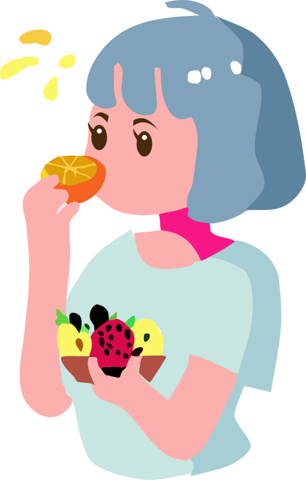 persone è mangiare estate frutta png grafico clipart design