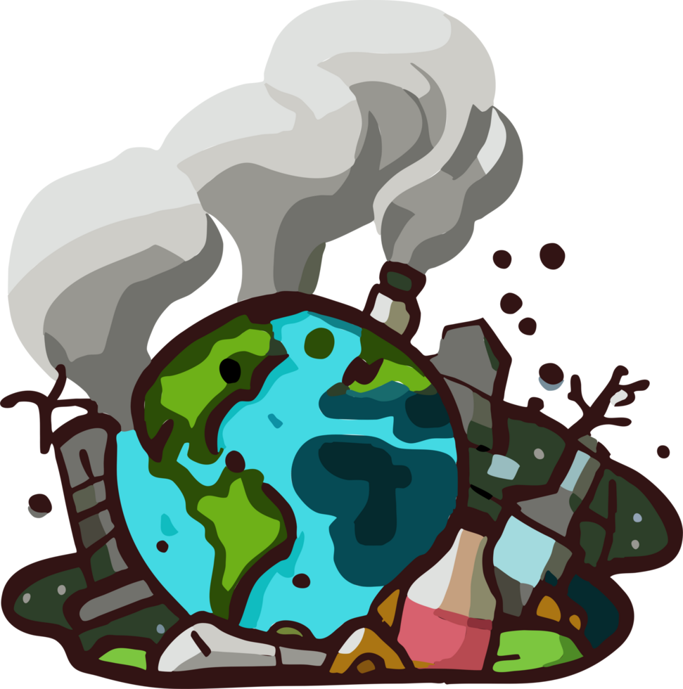 environment pollution png graphic clipart design