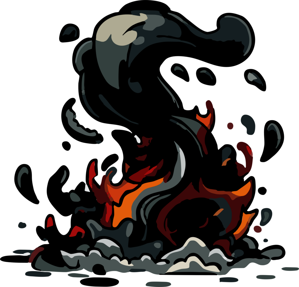 Disaster png graphic clipart design