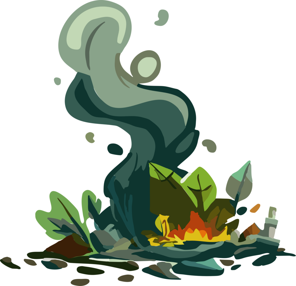 Environmental damage png graphic clipart design