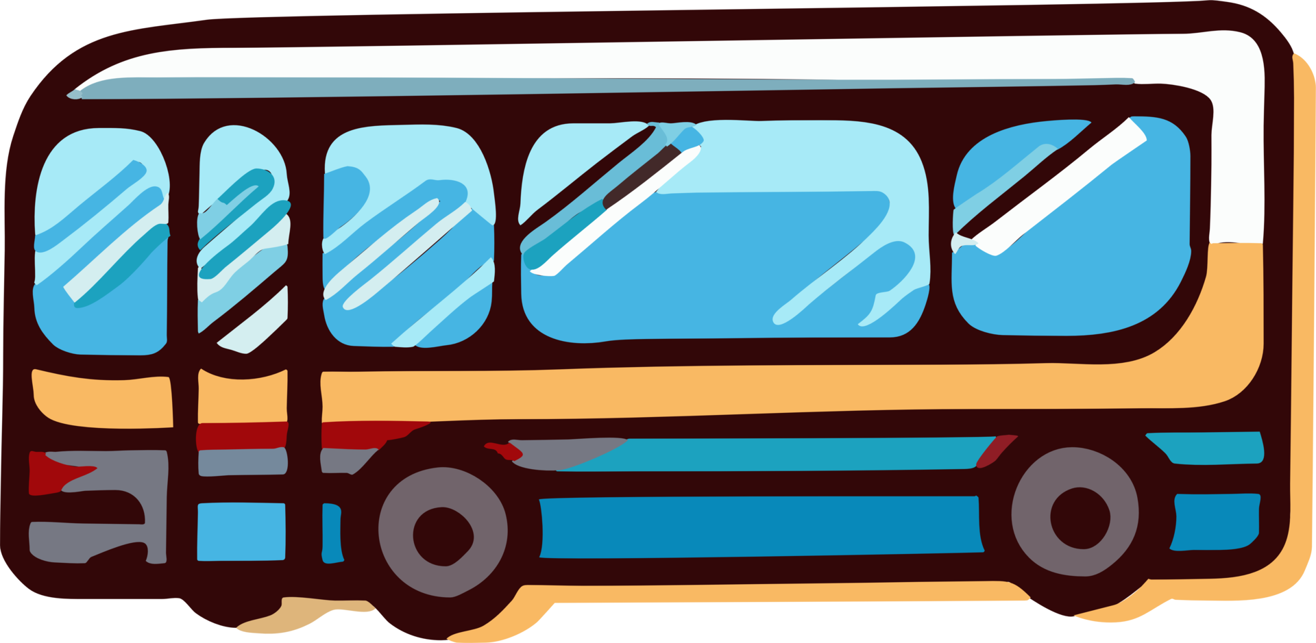 Public transport png graphic clipart design