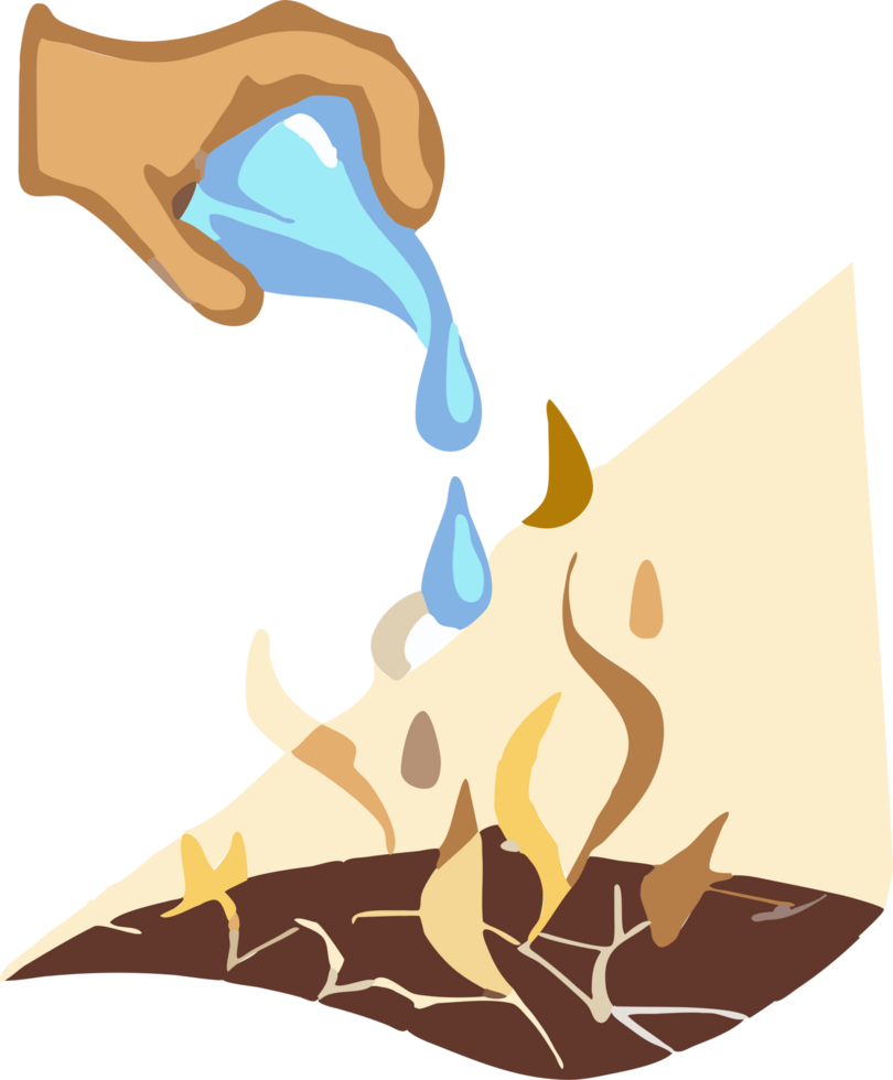 Drought png graphic clipart design