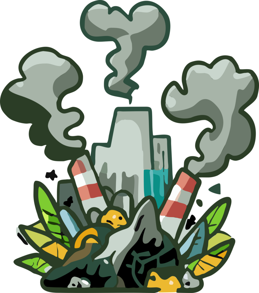 environment pollution png graphic clipart design