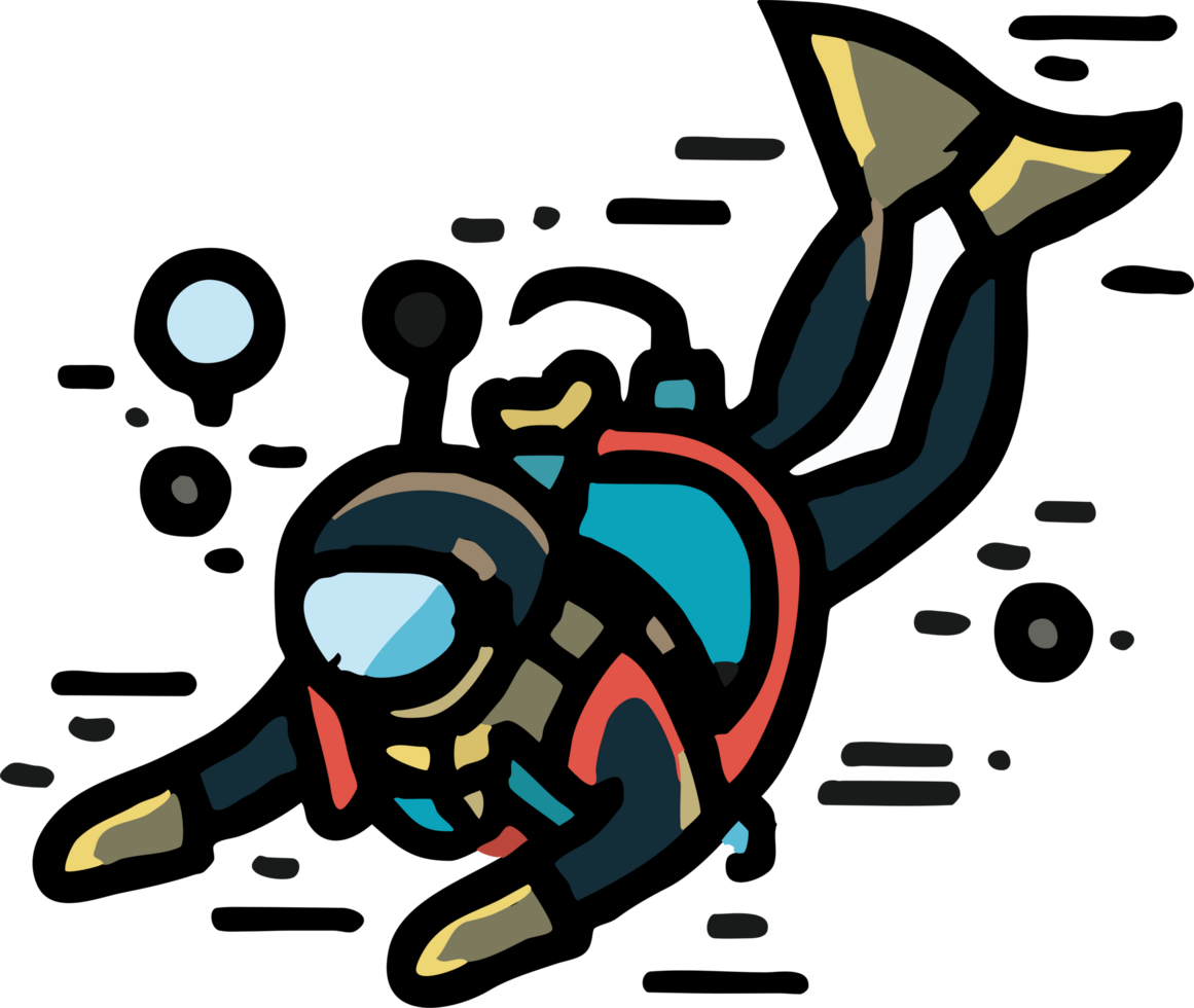 Diving png graphic clipart design