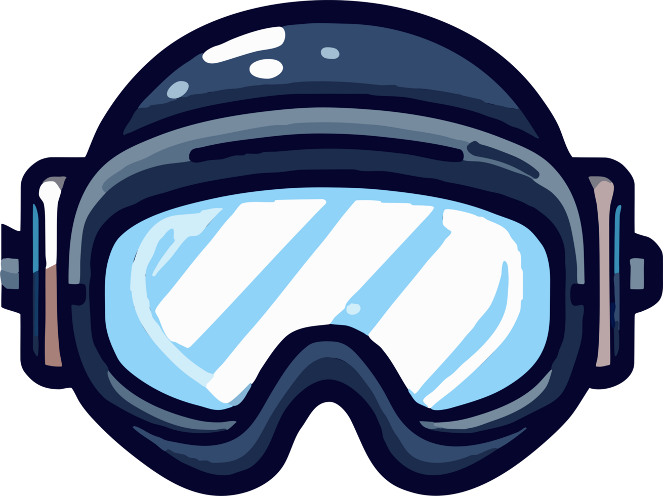 Diving goggle png graphic clipart design