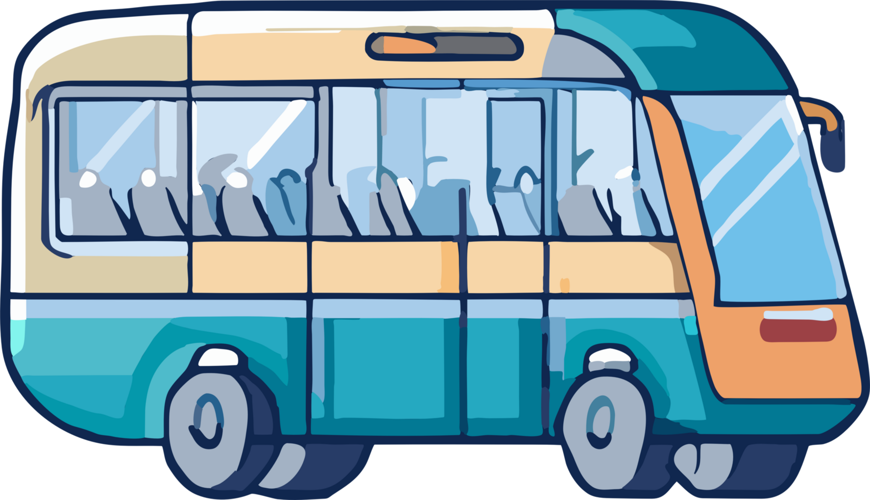Public transport png graphic clipart design