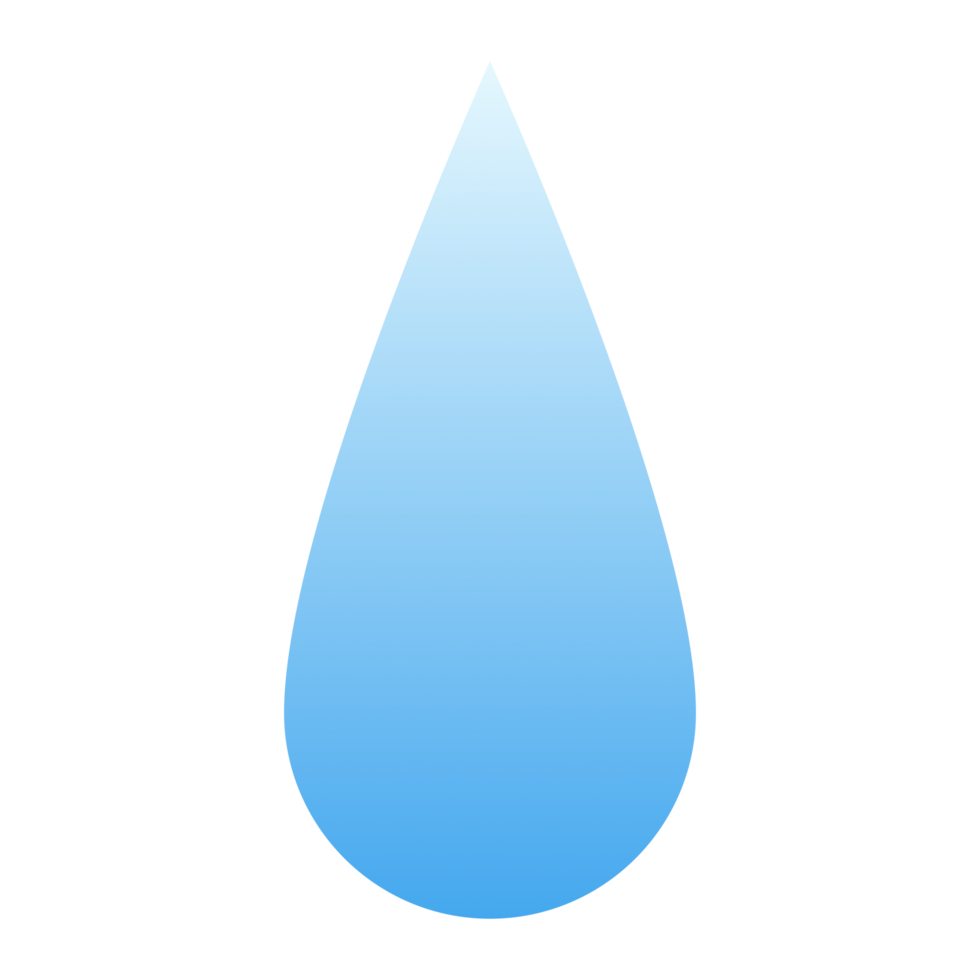 A raindrop with transparent background, PNG Sticker illustration