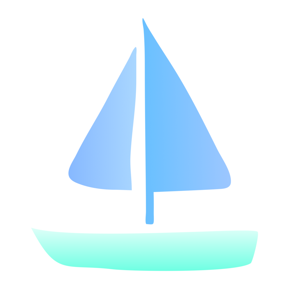 un' barca a vela con trasparente sfondo, png etichetta illustrazione