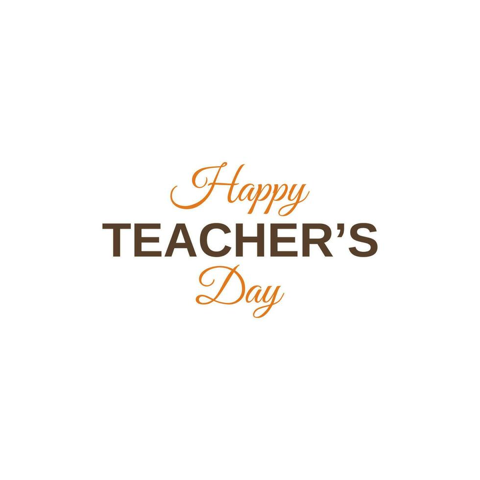 Happy Teacher's Day Greeting Card vector