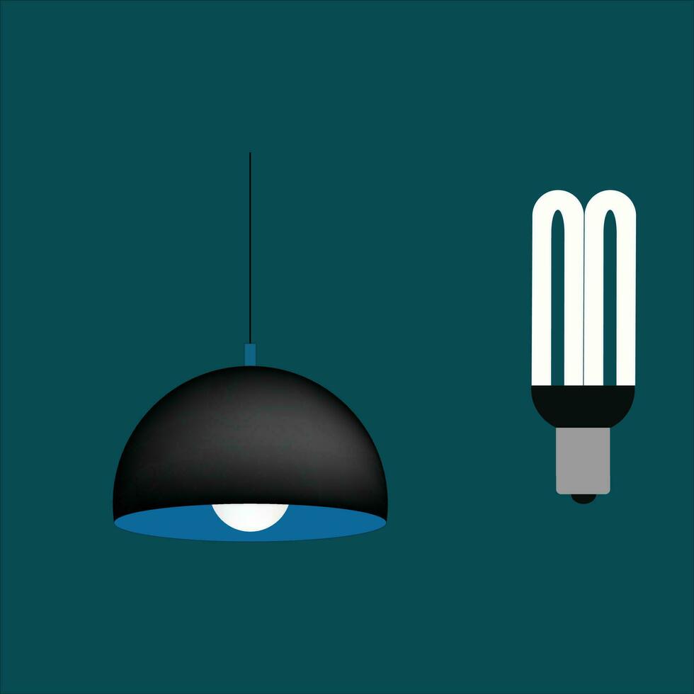 Beautiful interior light Vector, Bulb collection, and soft background. lights illustration. vector