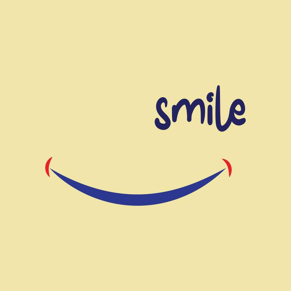 Beautiful Smile text vector