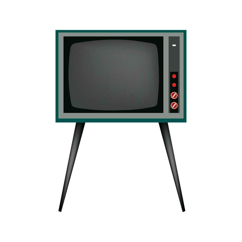 antiguo modelo televisión vector