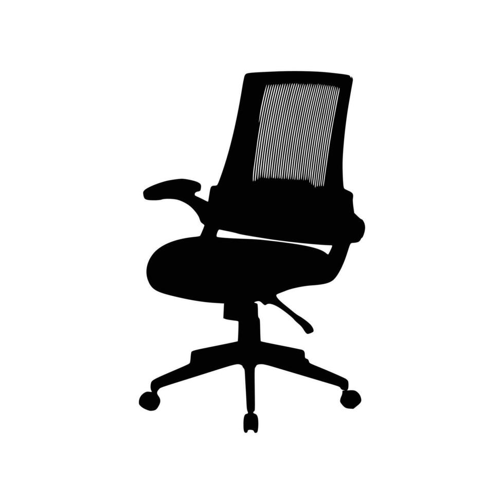 Nice Office chairs silhouettes vector Design.