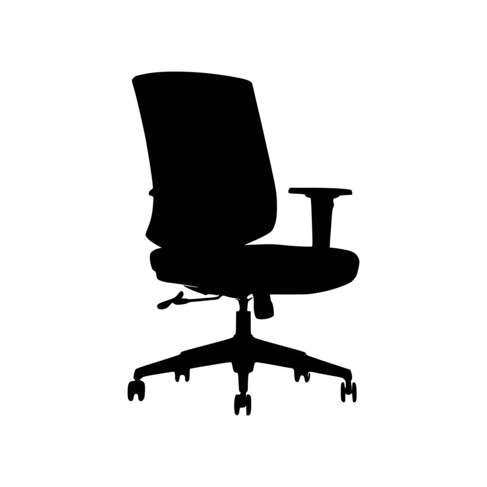 Nice Office chairs silhouettes vector Design.