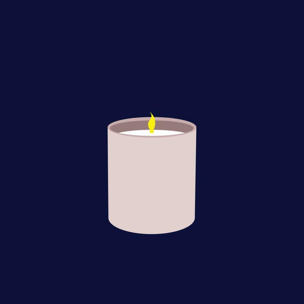 Burning Candle isolated vector