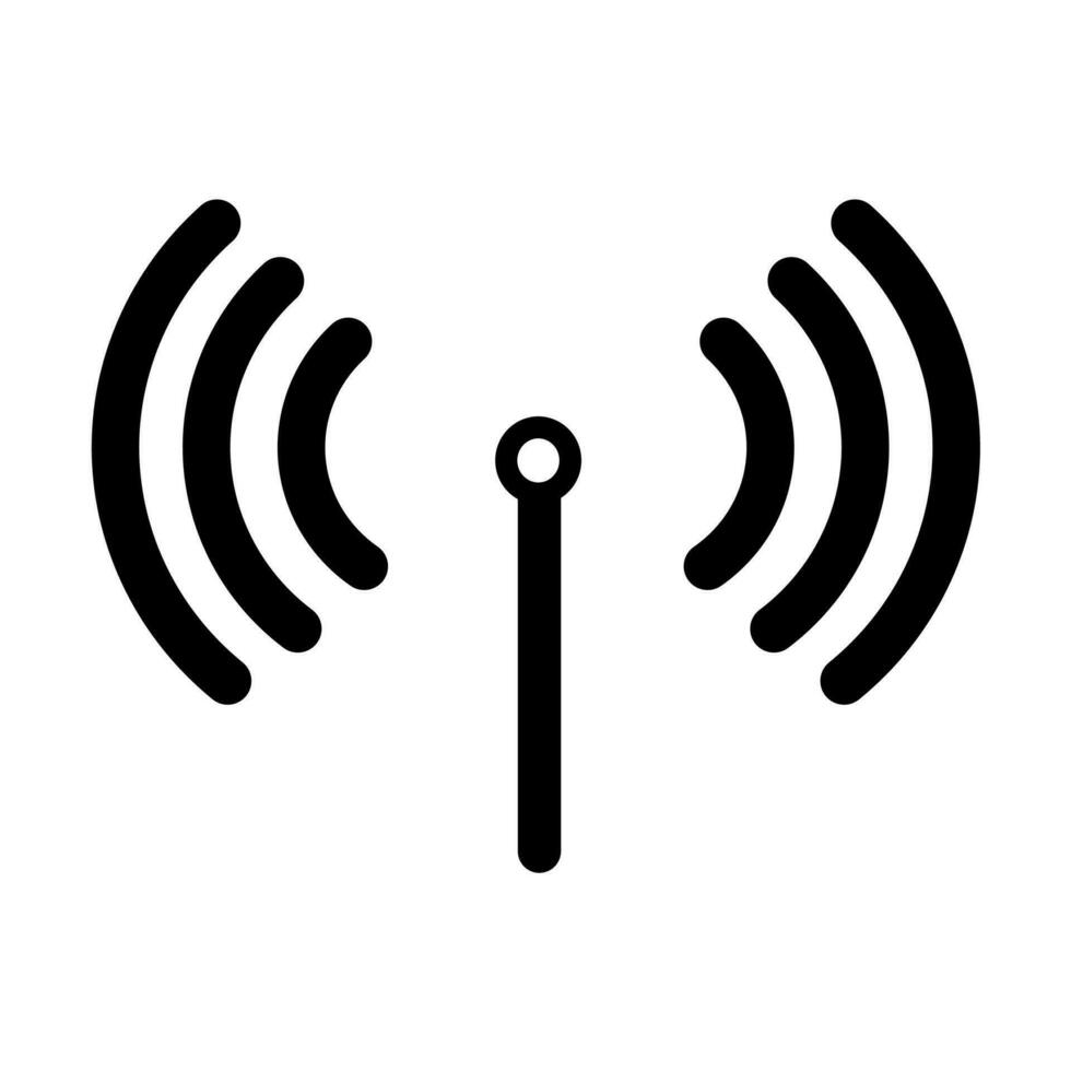 Wireless wifi or sign for remote internet access icon vector on white background, Flat style for graphic and web design