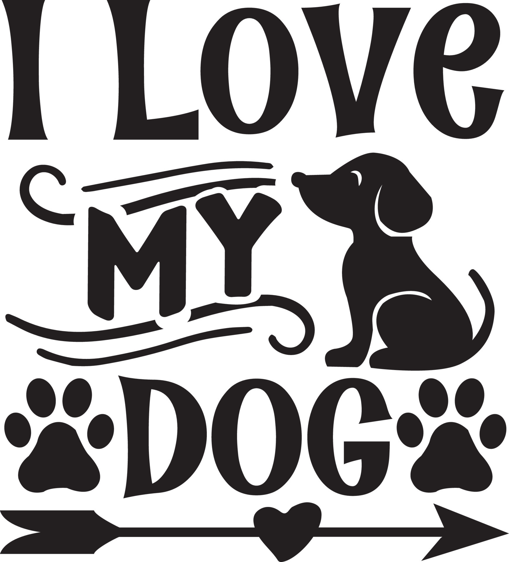 dog Quotes Design Free Design 23259732 Vector Art at Vecteezy