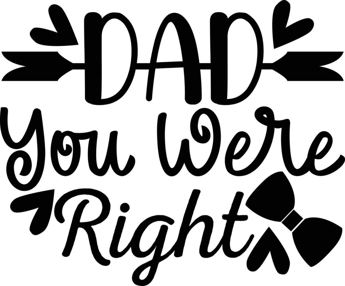 Dad Quotes Design free vector