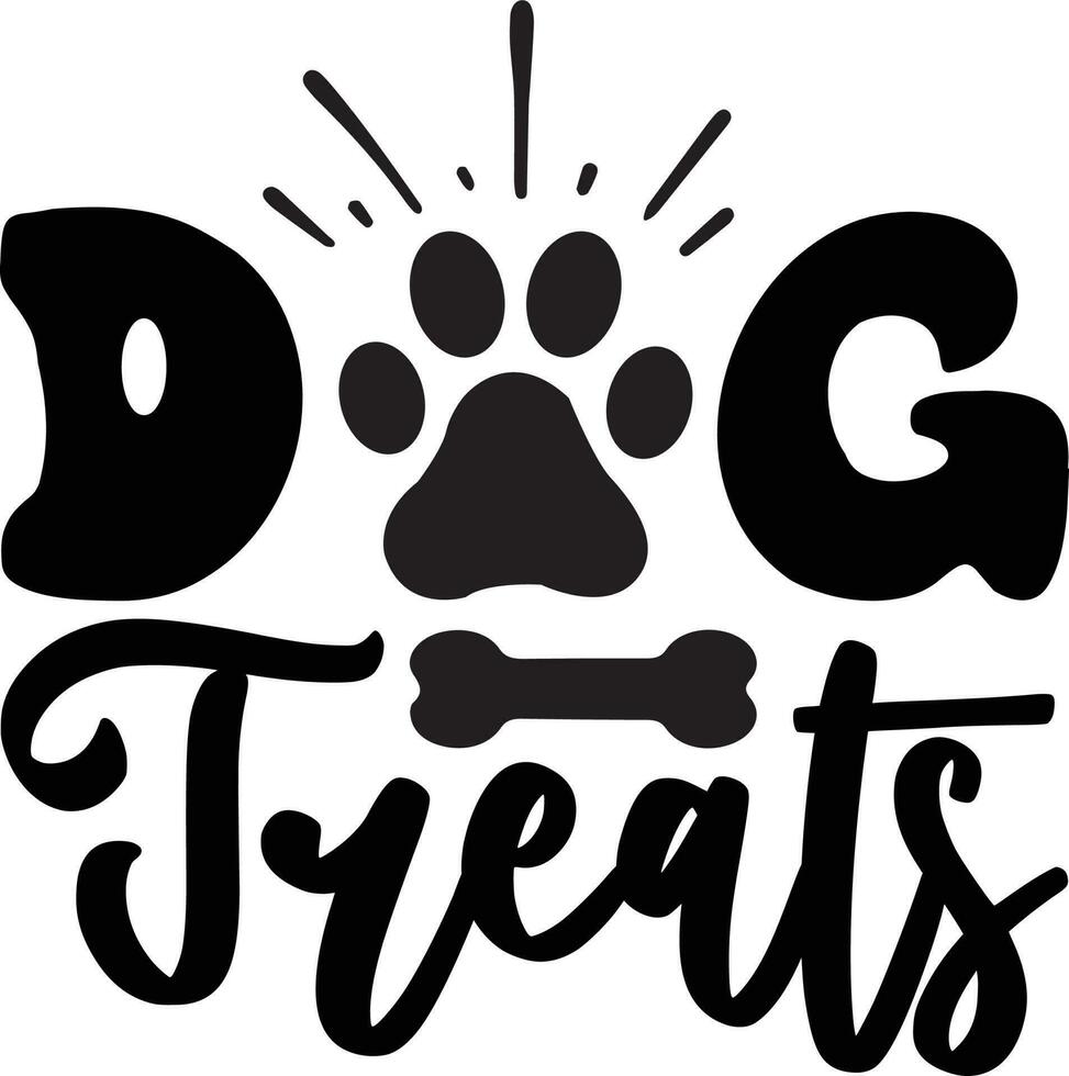 DOG Treats dog Quotes Design Free Design vector