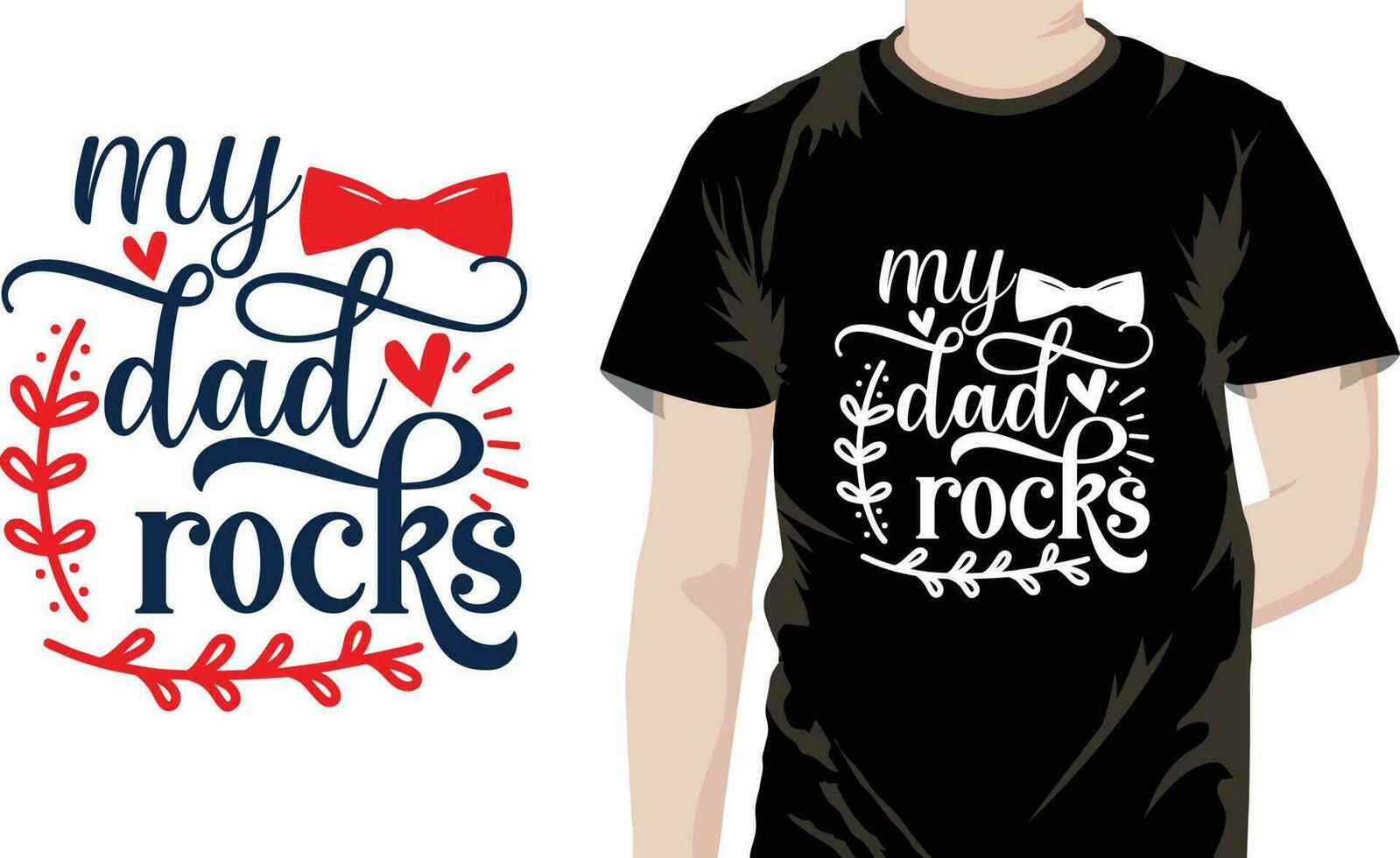 Dad Quotes Design free vector
