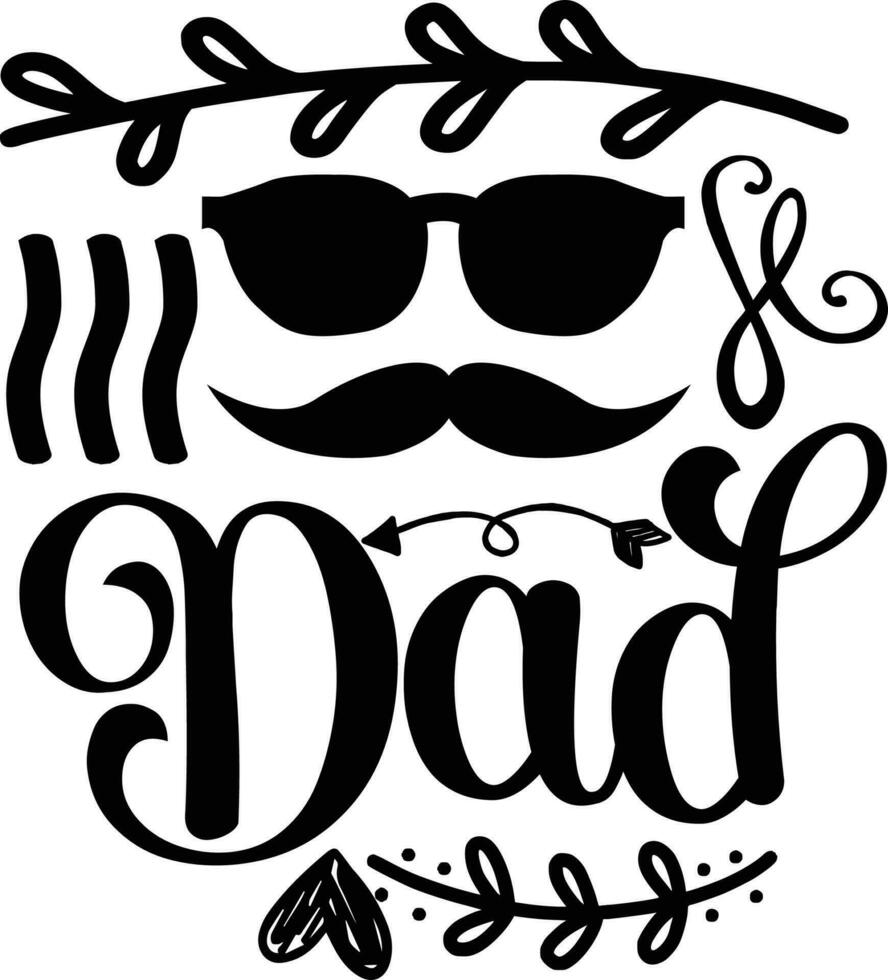 Dad Quotes Design free vector