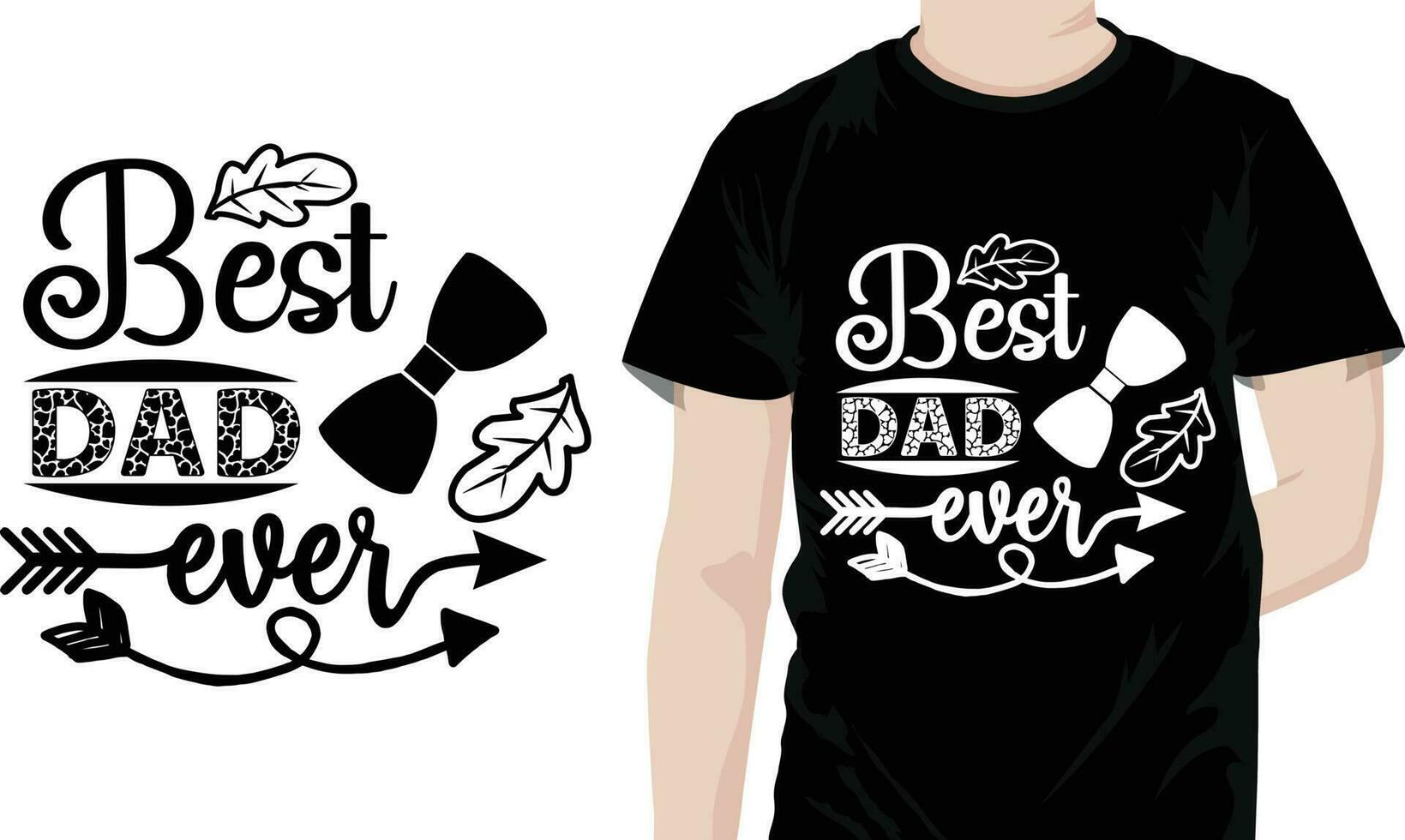 Dad Quotes Design free vector