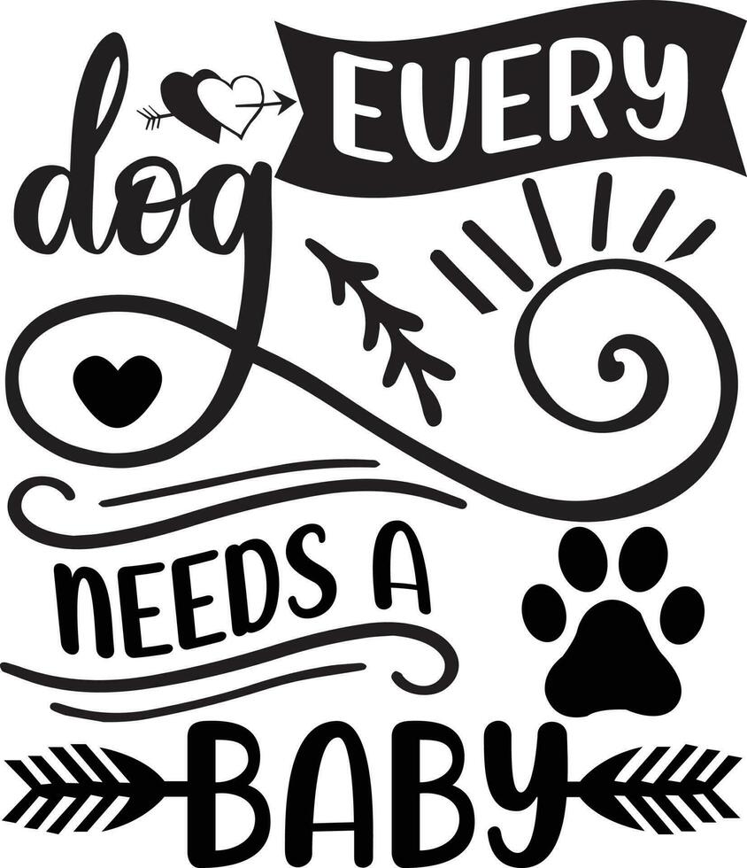 dog Quotes Design Free Design vector
