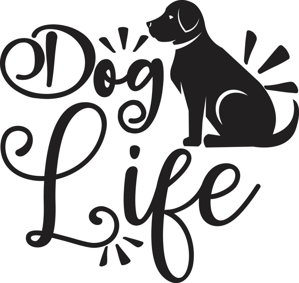Dog Quotes Design Free Design vector