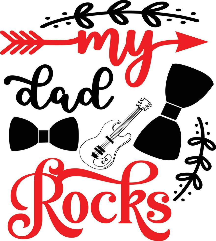 Dad Quotes Design free vector