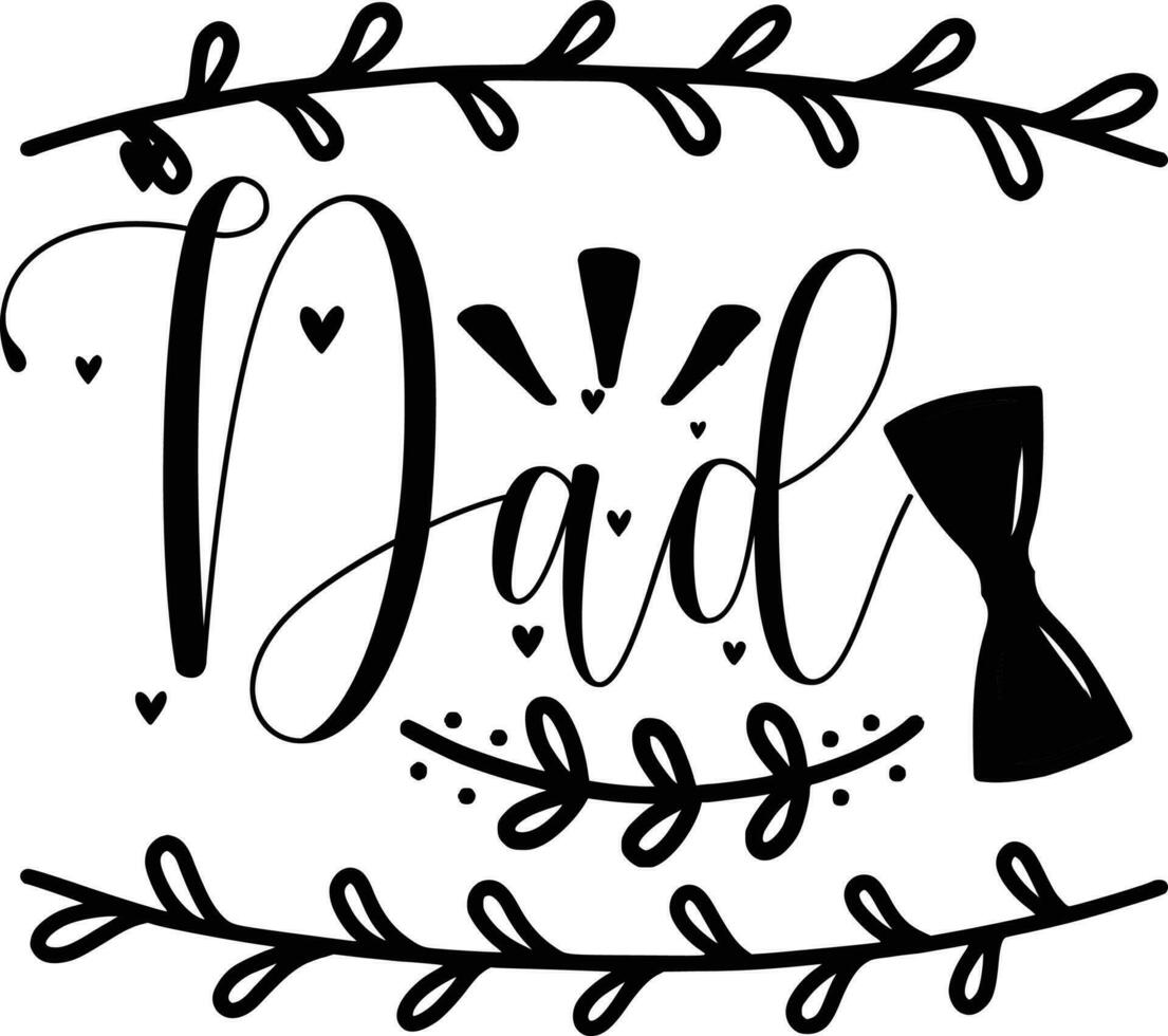 Dad Quotes Design free vector