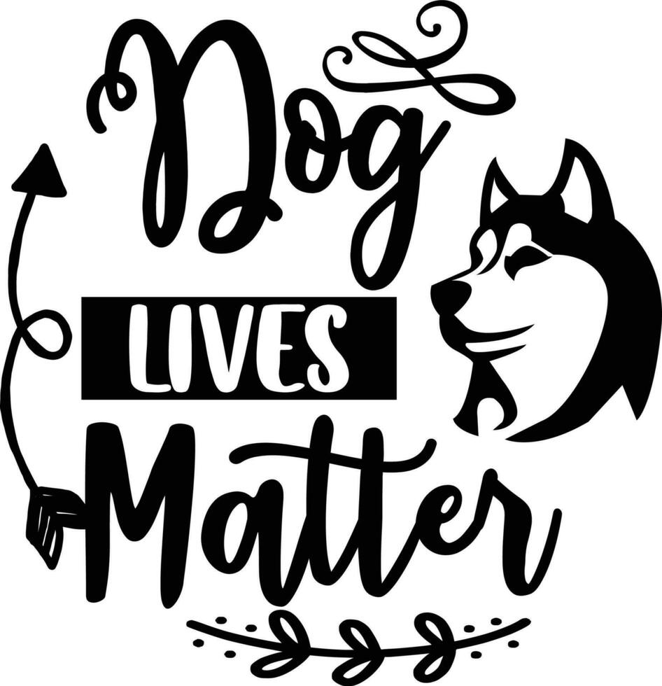 Dog Quotes Design Free Design vector