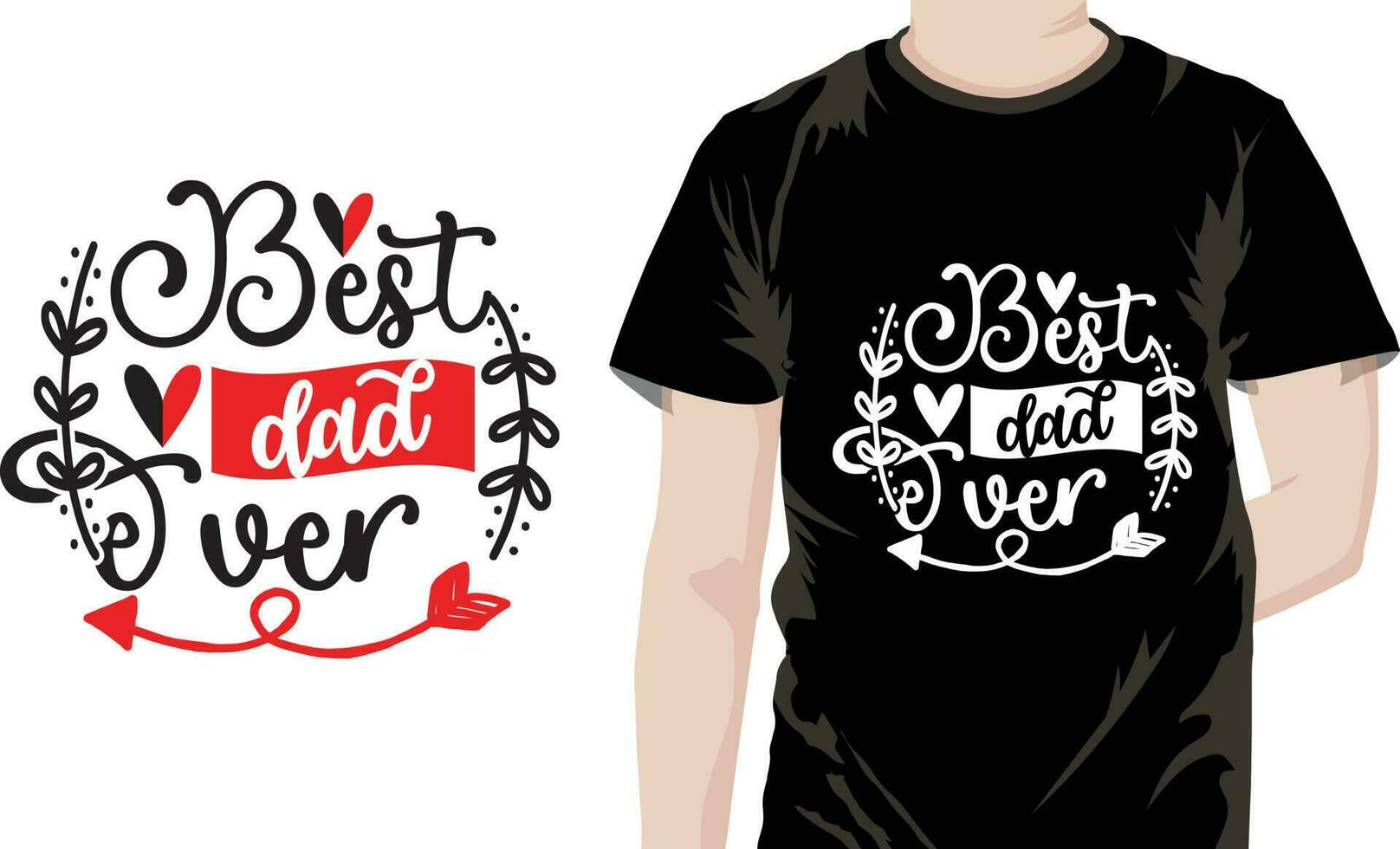 Dad Quotes Design free vector