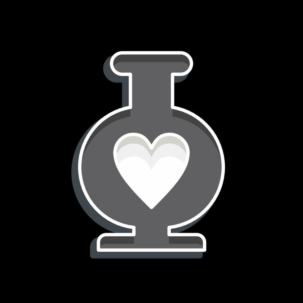 Icon Vase. related to Decoration symbol. glossy style. simple design editable. simple illustration vector