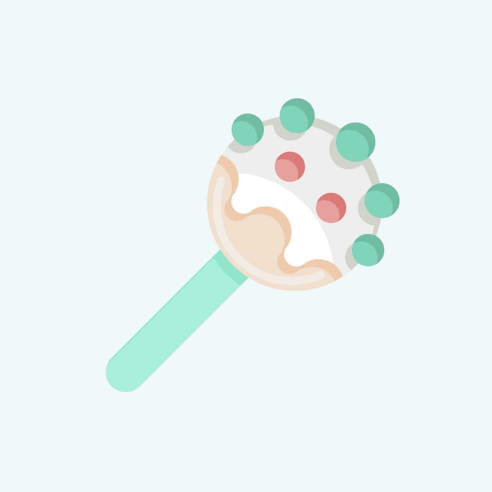 Icon Cake Pop. related to Decoration symbol. flat style. simple design editable. simple illustration vector