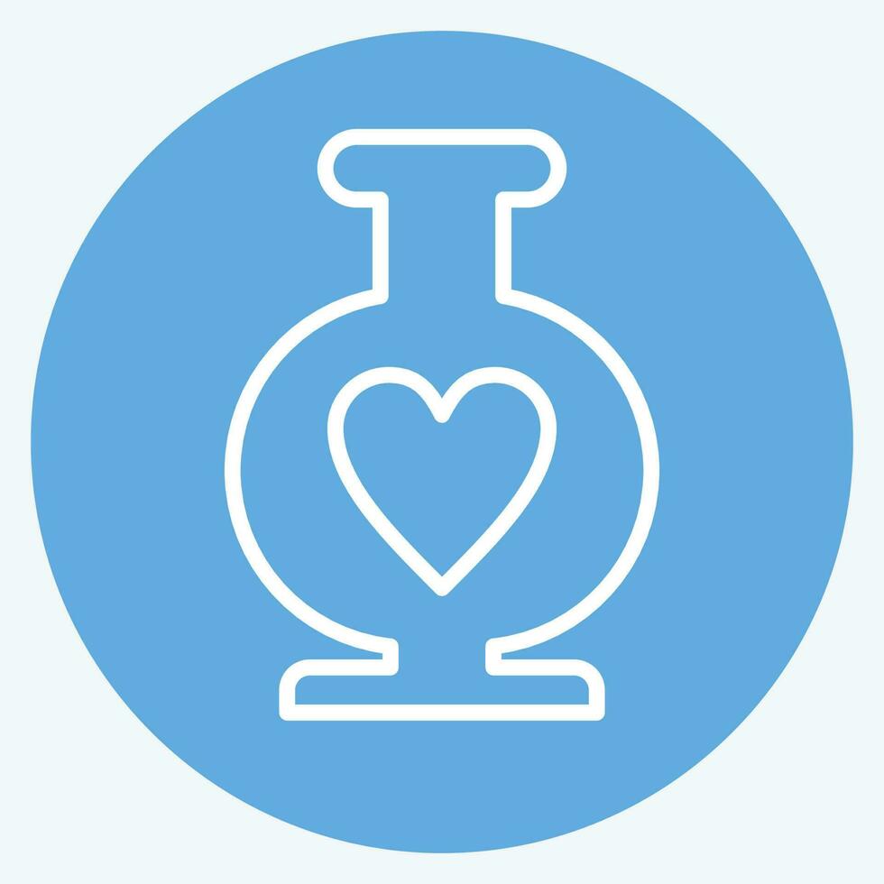 Icon Vase. related to Decoration symbol. blue eyes style. simple design editable. simple illustration vector