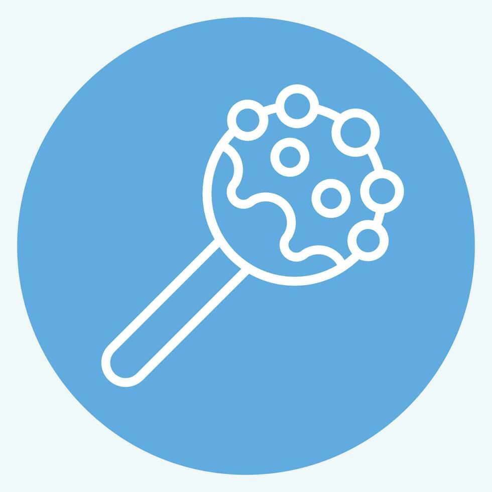 Icon Cake Pop. related to Decoration symbol. blue eyes style. simple design editable. simple illustration vector