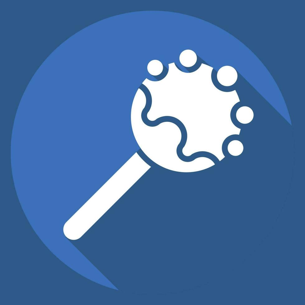 Icon Cake Pop. related to Decoration symbol. long shadow style. simple design editable. simple illustration vector