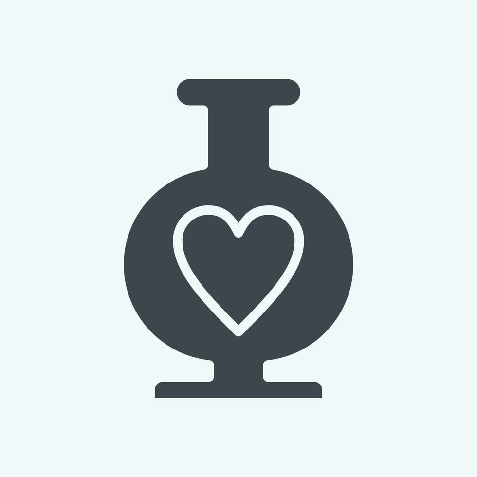 Icon Vase. related to Decoration symbol. glyph style. simple design editable. simple illustration vector