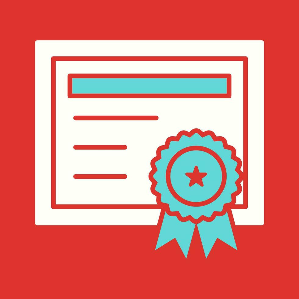 Certificate Vector Icon