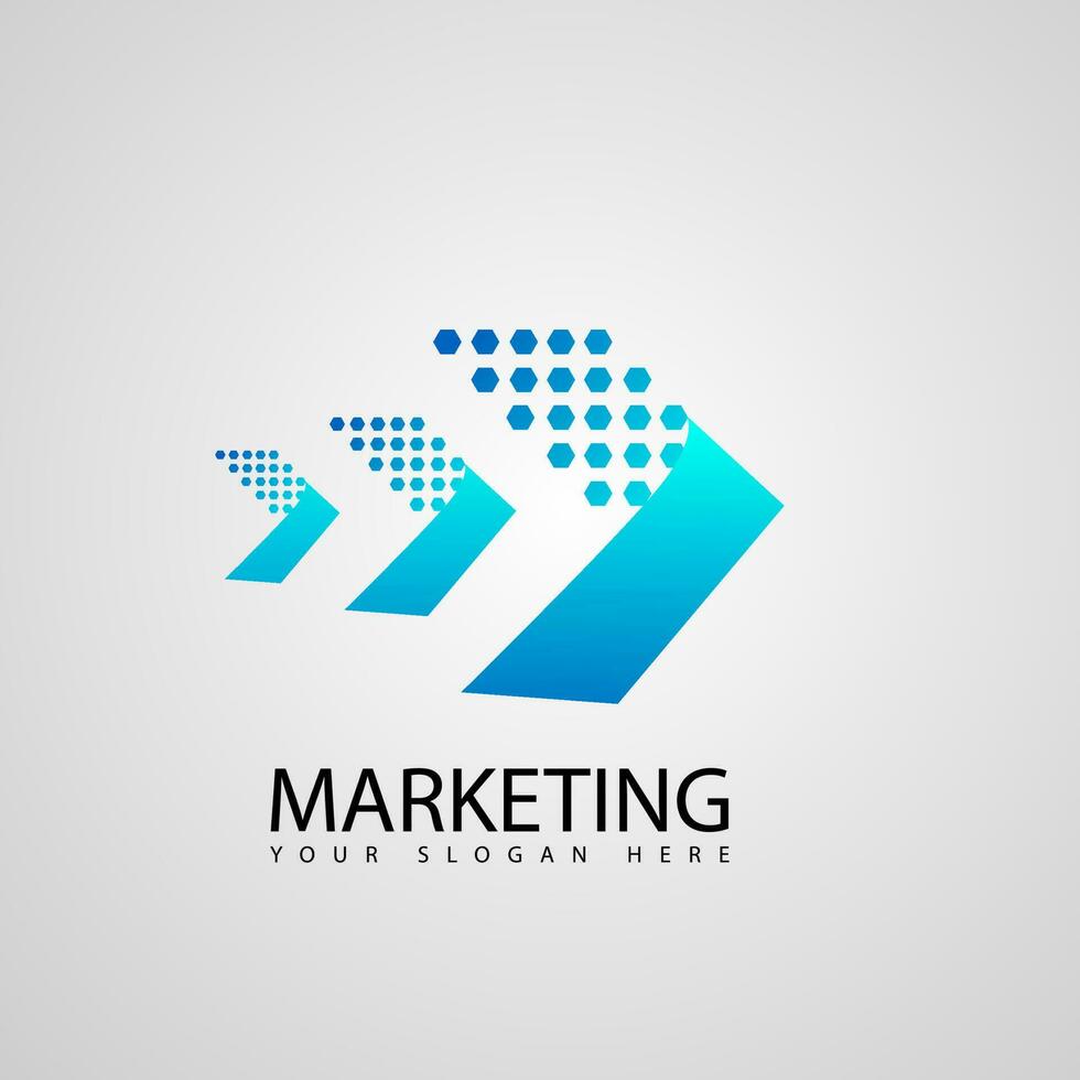 moderno márketing negocio logo vector plantilla, digital marketing, dirección. puesta en marcha diseño concepto