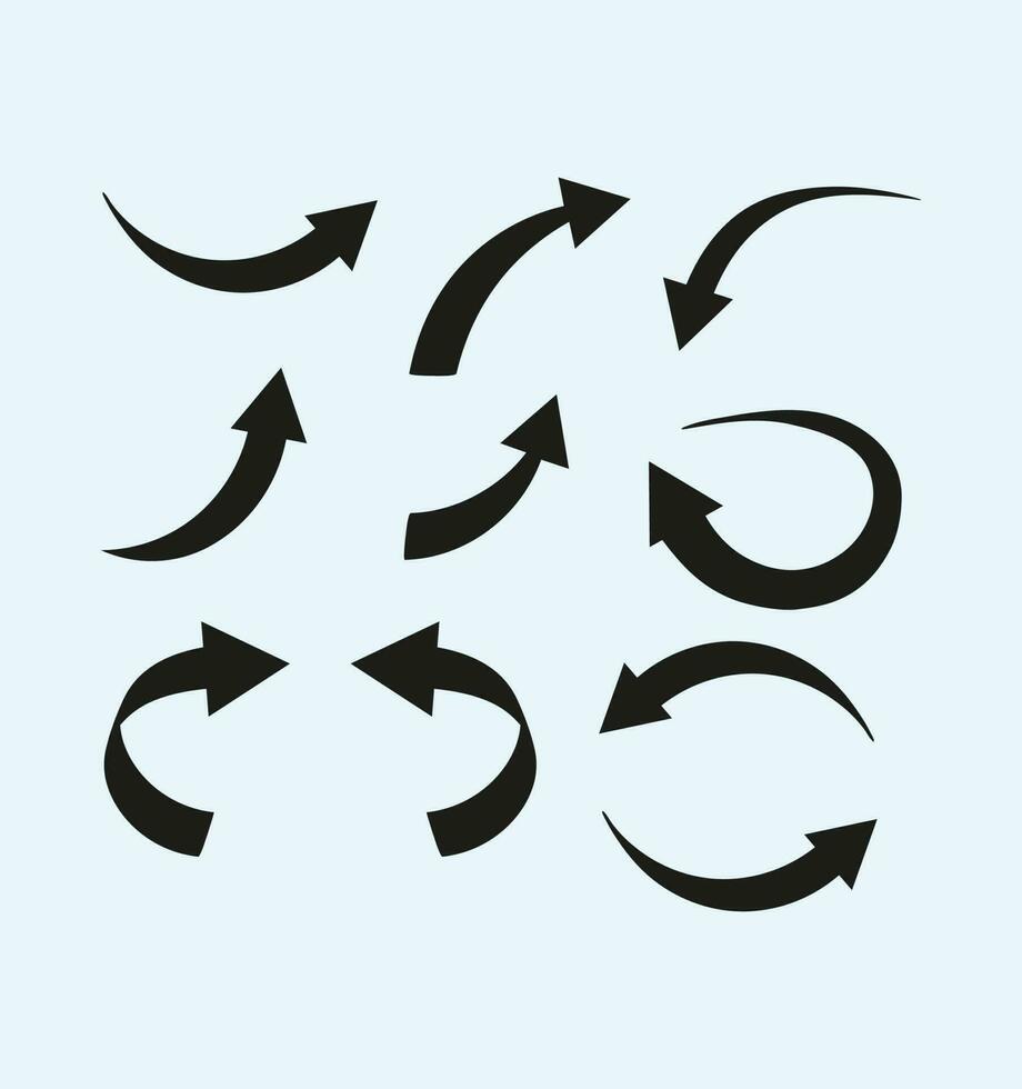 set of arrows in vector