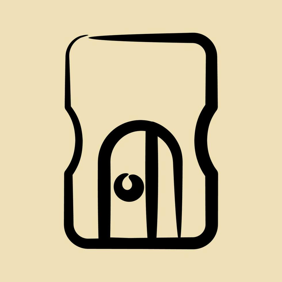 Icon sharpener. School and education elements. Icons in hand drawn style. Good for prints, posters, logo, advertisement, infographics, etc. vector