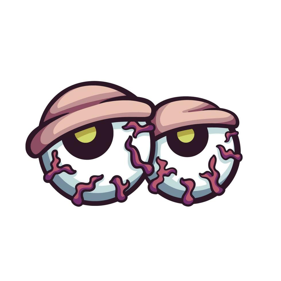 High eyes Cartoon vector