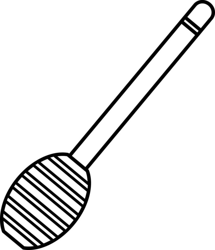 vector ilustración de madera cuchara para Miel, cucharón para Miel, cuchara huso, miel cazo, garabatear y bosquejo