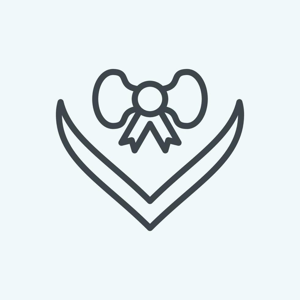 Icon Gift. related to Decoration symbol. line style. simple design editable. simple illustration vector