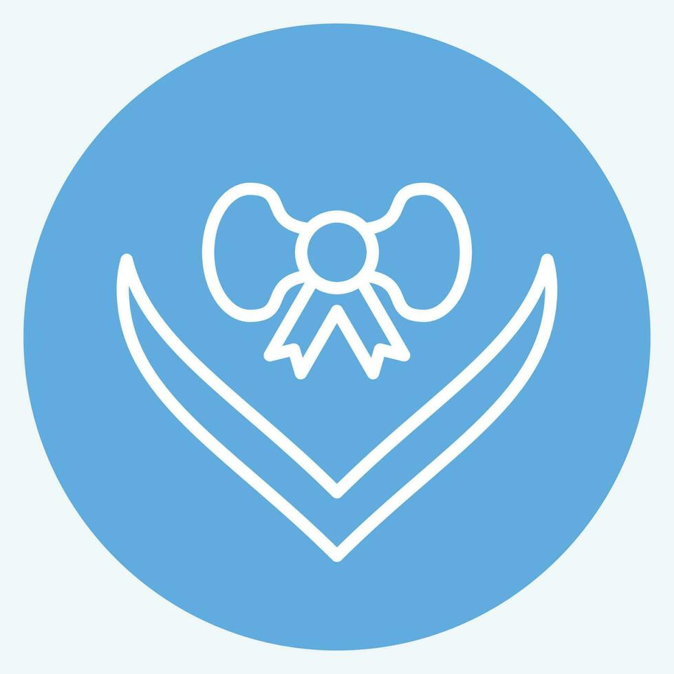 Icon Gift. related to Decoration symbol. blue eyes style. simple design editable. simple illustration vector