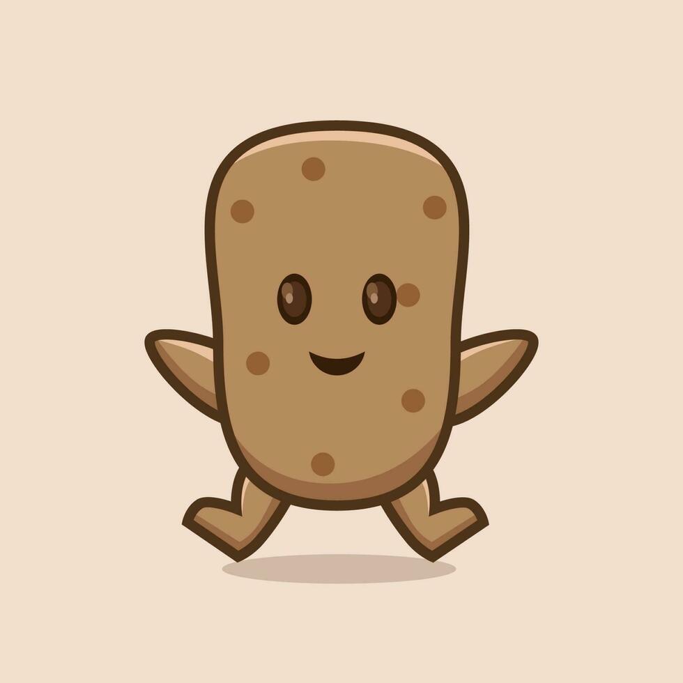 cute potato cartoon for logo and mascot. vector